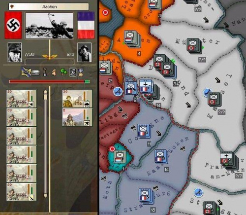 29.III.1940 walki o Aachen - rzut oka i już góry wiadomo kto wygrał #HoI2