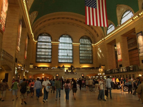 Dojechaliśmy na Dworzec Centralny na Manhattan