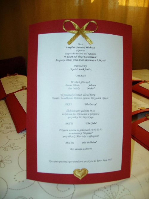 Nasze zaproszenie ślubne 2