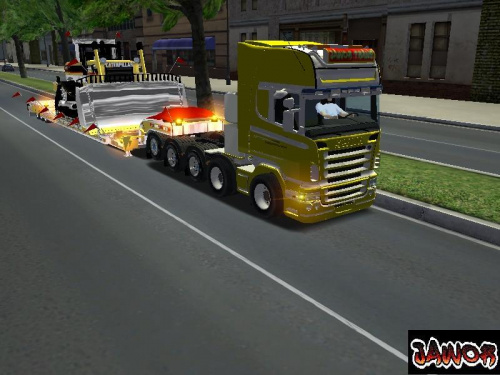 Scania z ponadgabarytem