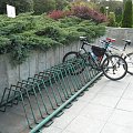 Parking rowerowy - Biblioteka Narodowa #rower #stojak #bubel #BibliotekaNarodowa