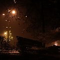 #miasto #leszno #nocą #noc #odbicie #święta #światło #latarnia #ławki