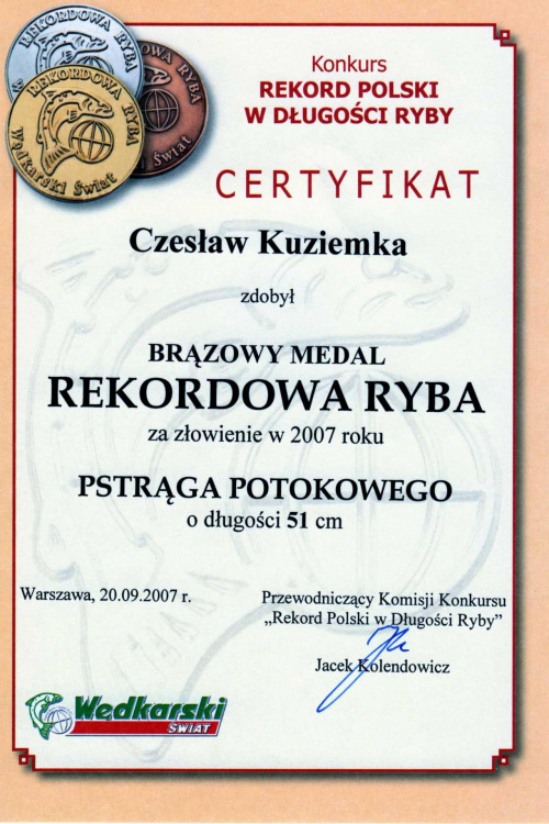 Certyfikat #ryby