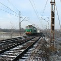 ET22-086 z mieszanym bruttem zbliża się do stacji Ruda Kochłowice (szlak Bielszowice-Kochłowice)