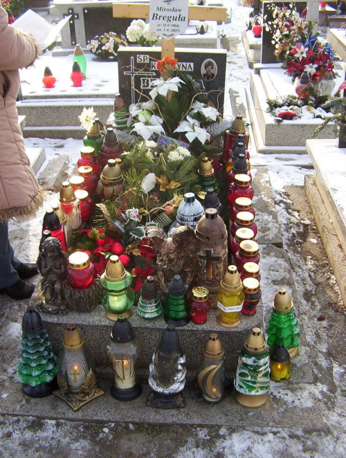 Wigilia 2007r.grób Mirka Breguły