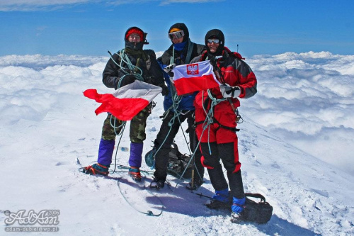Na szczycie Mont Blanc (4810 m n.p.m.)