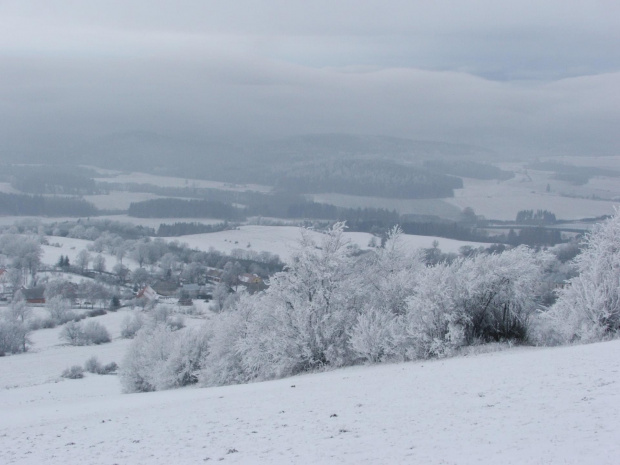 Widok na jezioro Moravice