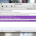 Okno klienta torrent - Transmission na Mac Os X