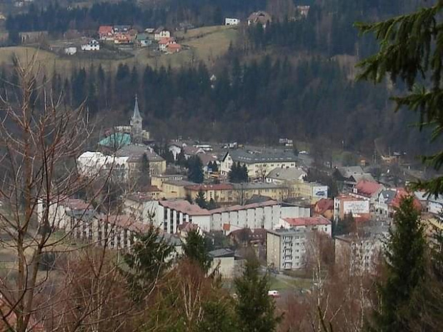 Widok na Centrum Wisły z Bukowej