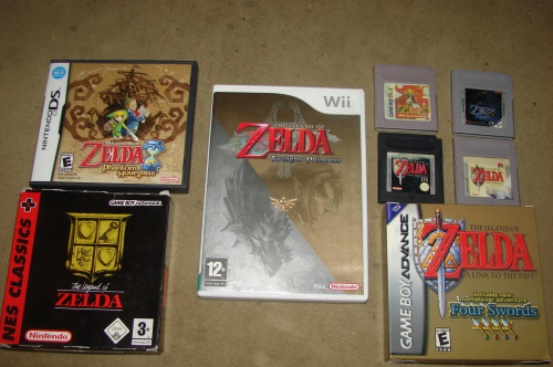 my zelda game colection