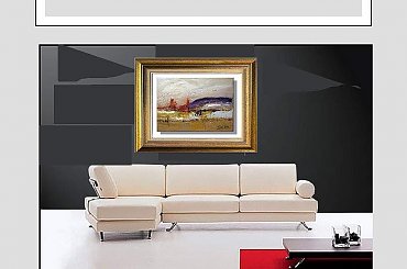 PEJZAZ JESIENNY #ABSTRAKCJA #EBIER #OBRAZ #PEJZAŻ