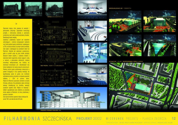 wenancjusz majer dyplom 2002r., filharmonia szczecińska #WenancjuszMajer #IdealConcept #architekt #projektant #wenancjusz