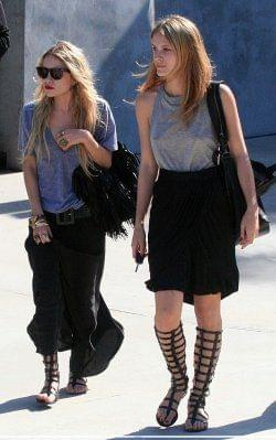 MK and Ash leaving Maxfields in West Hollywood-paparazzi lipiec 2007