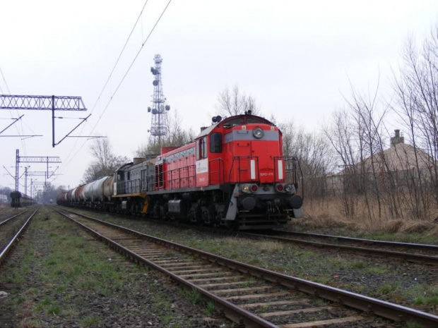 16.03.2008 TEM2-076+TEM2-153 przewoźnika Orlen Koltrans