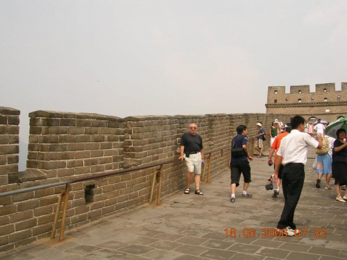 Chiński Mur zawsze pełen turystów z
całego Swiata