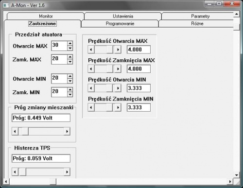 Przed regulacja (1000rpm, spalanie 15l/100km)