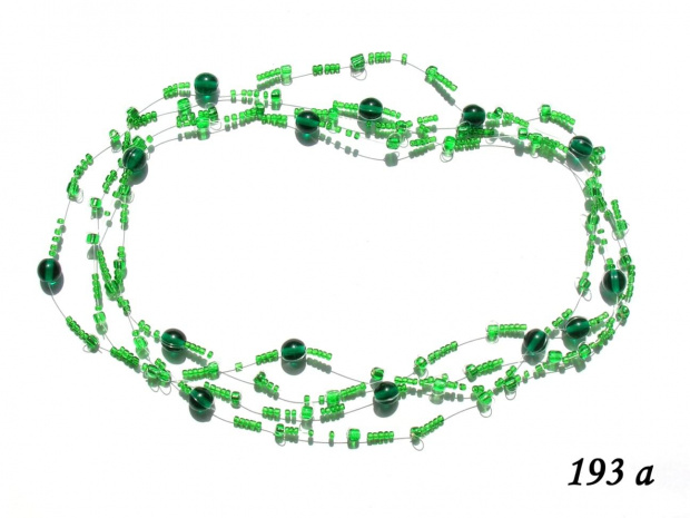 Naszyjnik (szklane koraliki na żyłce) #biżuteria #naszyjnik