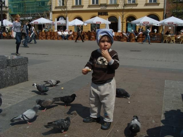 Pawełek i Jasio w Krakowie i Tatrach-maj 2008 z Agatką i Adasiem