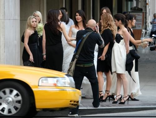 MKA as bridesmaids at Estee Stanley wedding in LA-paparazzi kwiecień 2008