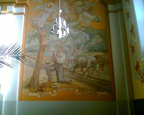 Malowidło w lewej bocznej nawie. #kościół #parafia