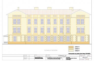 Przemyśl - kamienica Słowackiego 80 - projekt remontu elewacji #Przemyśl #remont #kamienica #elewacja #projekt