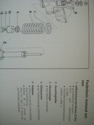 Repleitf AUDI B4 Fahrwerk Front 95 ...17