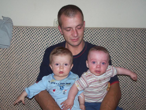 Miko,Szymek i tatuś ;)