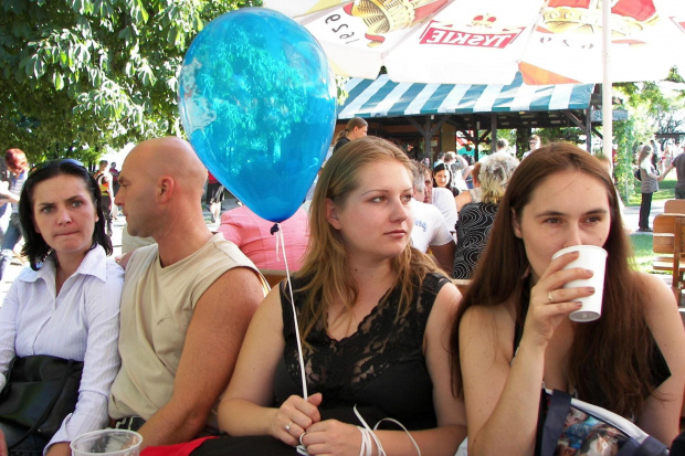 Od lewej: Kasia, Marek, balon, Asia, Dioniza