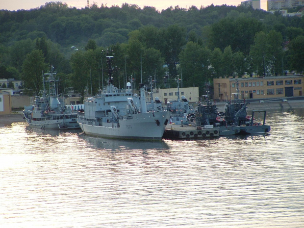 Widok z promu do Karlskrony, Port w Gdyni.