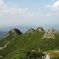 Widok z trasy na Kasprowy Wierch #góry #przyroda #Tatry #krajobraz #lato