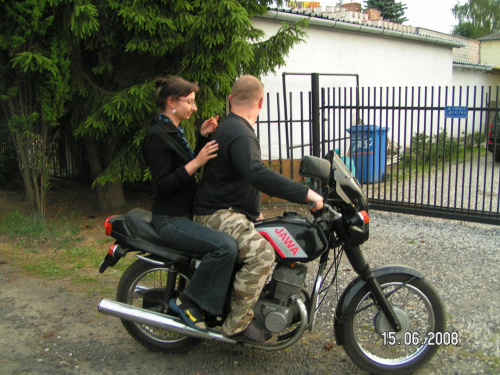 z mężusiem na motorku :-)