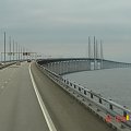 Most łączący Danie i Szwecje #most #morze #Dania #Szwecja #woda #droga