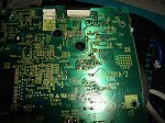 Zerwane ścieżki na PCB od napędu konsoli Gamecube. Zerwane ścieżki na PCB od napędu konsoli Gamecube.