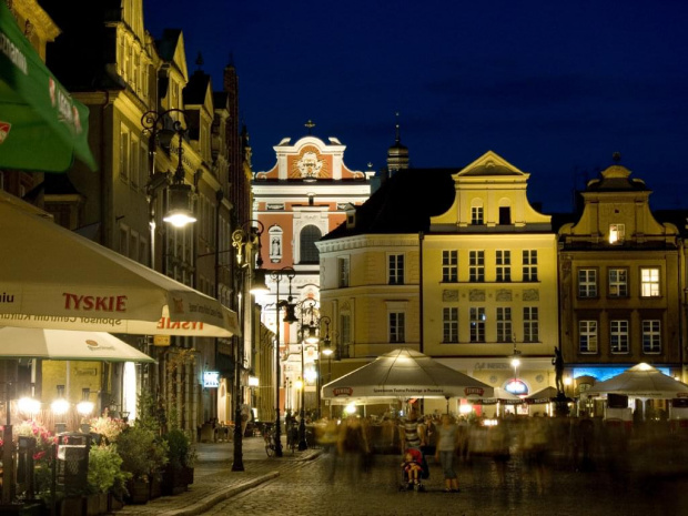 Poznań - Stary Rynek nocą #Poznań #StaryRynek #noc