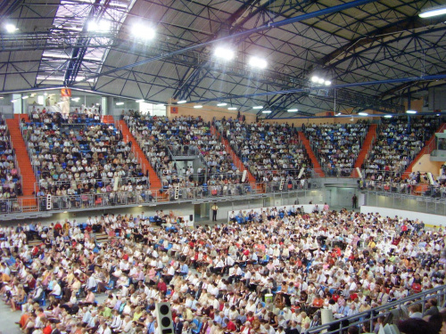 Wow ale ludzi ok. 6 400 osób. #ZGROMADZENIE2007 #Lublin #HalaGlobus
