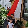 Moje dzieci przed meczem z Niemcami #patriotyzm #flaga #polska #sport #mecz #dzieci #PiłkaNożna