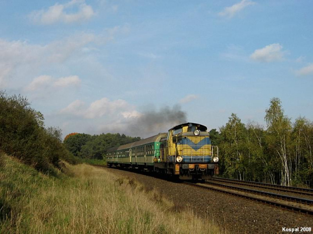 10.10.2008 Kostrzyn Polsat powoli zbliża się do stacji końcowej z poc. 80443 rel. Gorzów Wlkp - Kostrzyn.