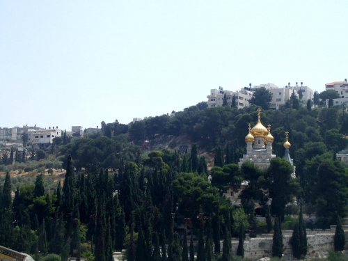 Jerozolima - Góra Oliwna - Rosyjska cerkiew św. Marii Magdaleny #Jerozolima