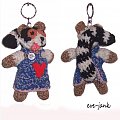 Lemurzyca Kasia.Brelok zrobiony na szydełku. Wysokość 13 cm