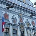 śląski orzeł na ratuszu w czeskich budziejowicach
