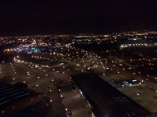 Glasgow z góry nocą ... #glasgow #samolot #ZGóry #miasto #noc #światełka