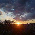 Zachody słońca, Lublin lato 2008 #Lublin #słońce #niebo #ZachódSłońca