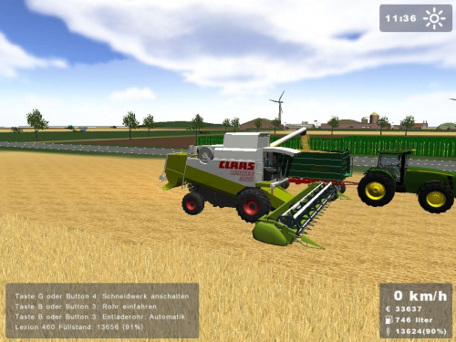 Claas Lexion 460 + heder z auto pilotem #Gra #LandwirtschaftsSimulator #ClaasLexion460 #Claas