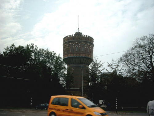 IX.2003 zabytkowy Delft Holandia, wieza cisnien