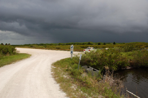 nadciąga tropikalna ulewa, Meritt Island - Floryda #usa #wycieczka