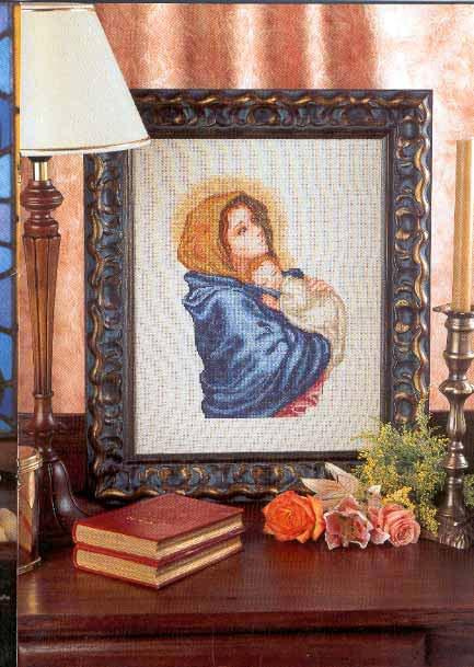 Maryja z Jezusem na ręku #hobbi