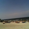 Zaludniająca się plaża z cieplusim piaskiem :D około 10:30 :D #Morze