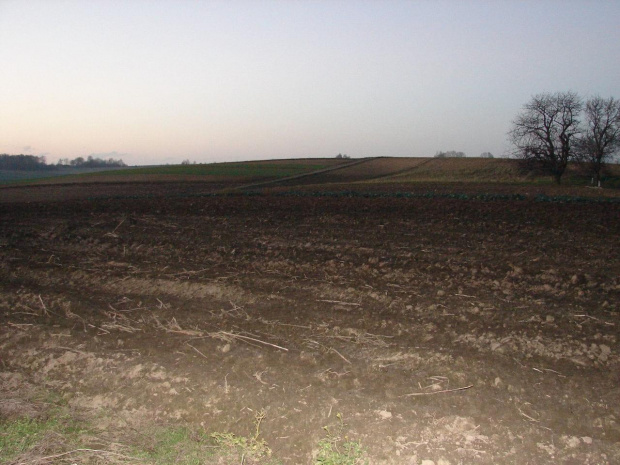 widok na naszą działkę - grudzień 2006