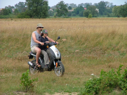 Piotrek I Benio na rumaku