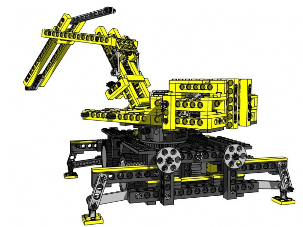 Lego Technic Control Center - Dżwig :) jak widać jeszcze nie skonczony ale juz wkrótce...